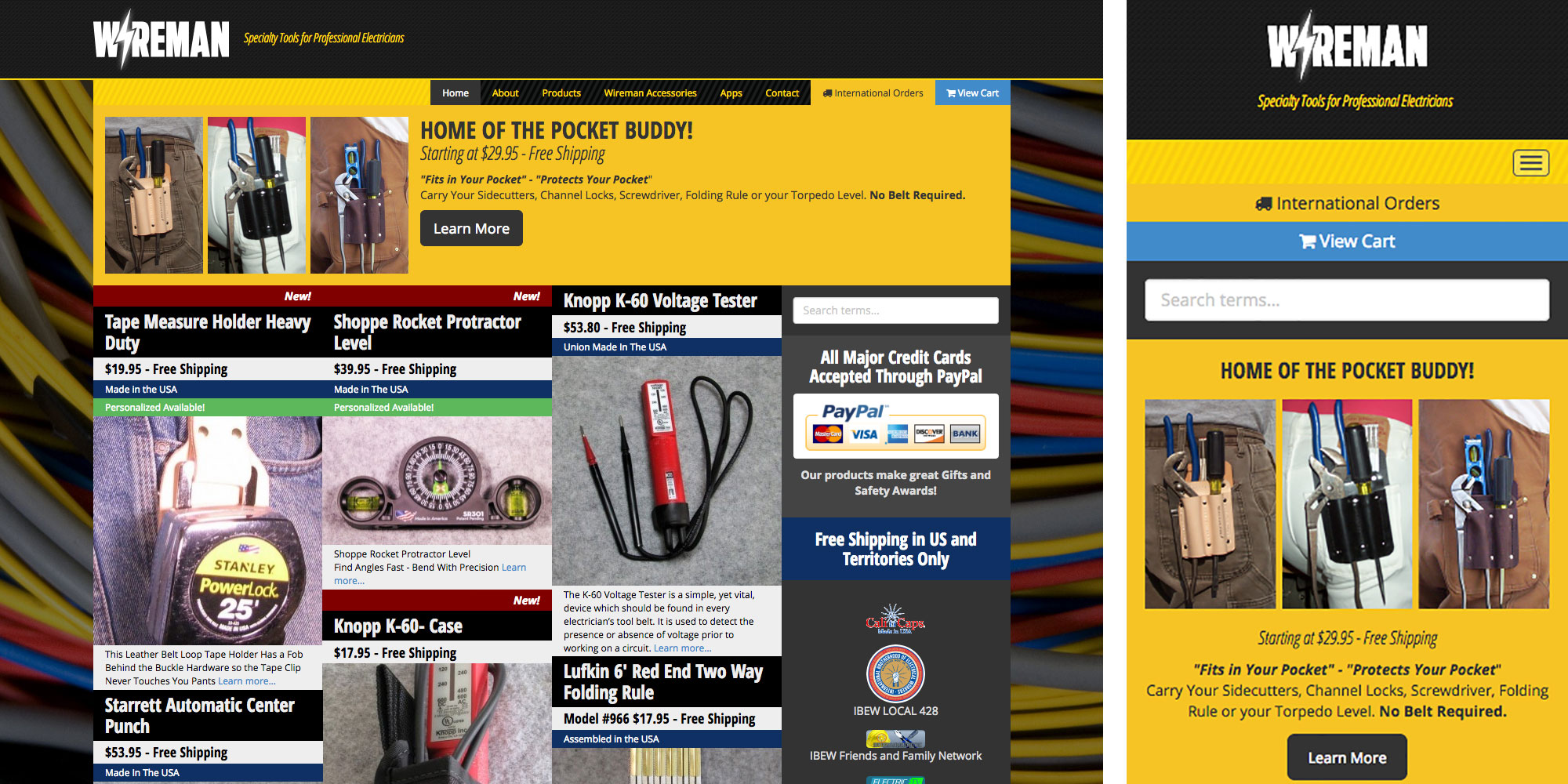 Wireman.com home page