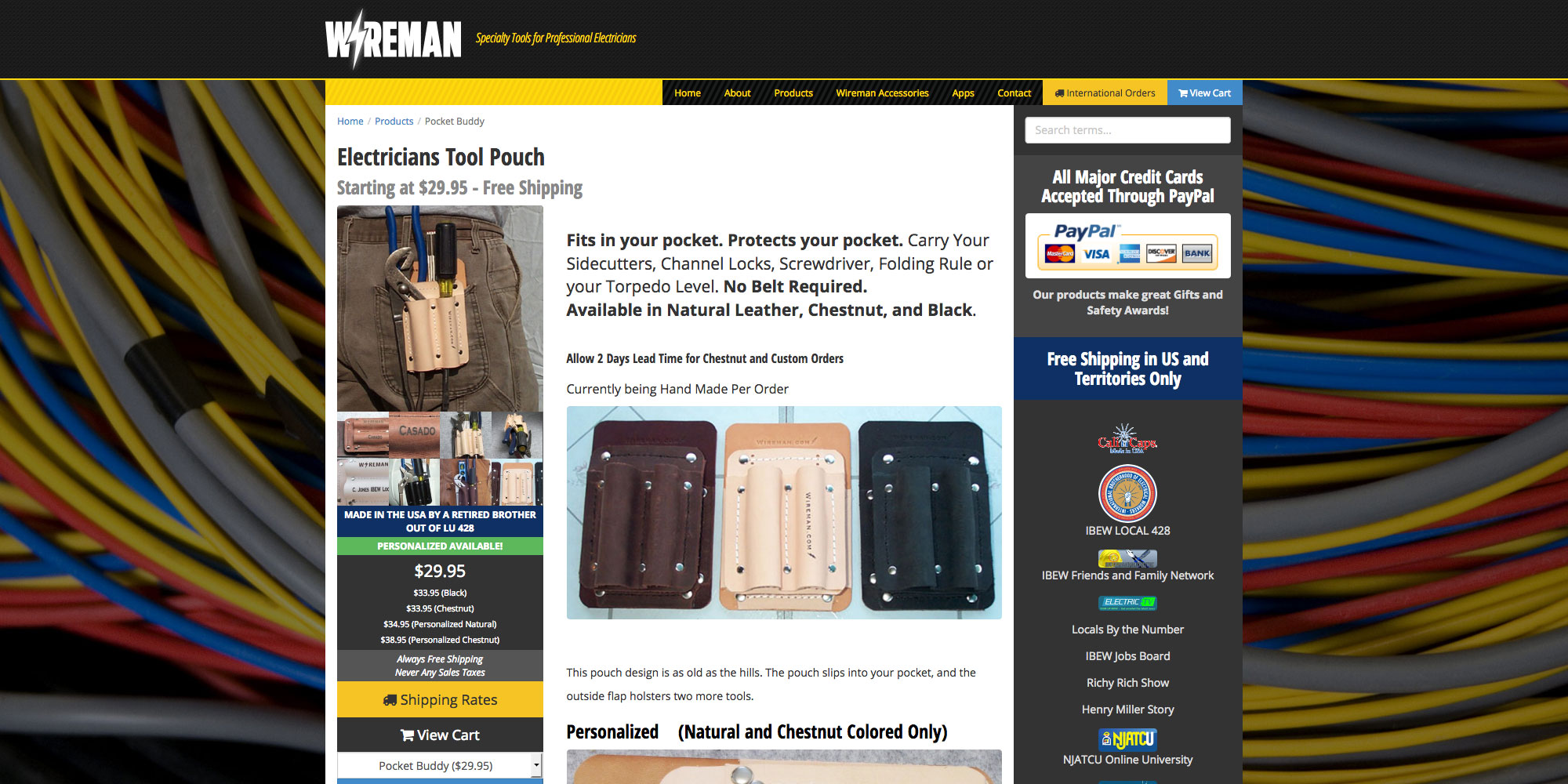 A Wireman.com product page